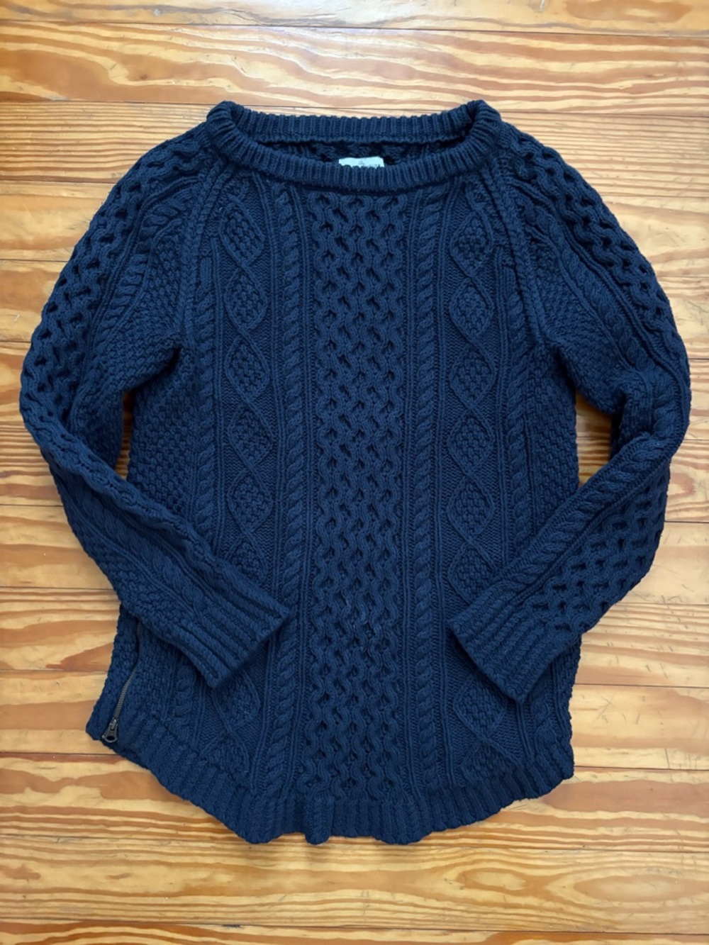 LL BEAN Signature Fisherman Tunic Sweater